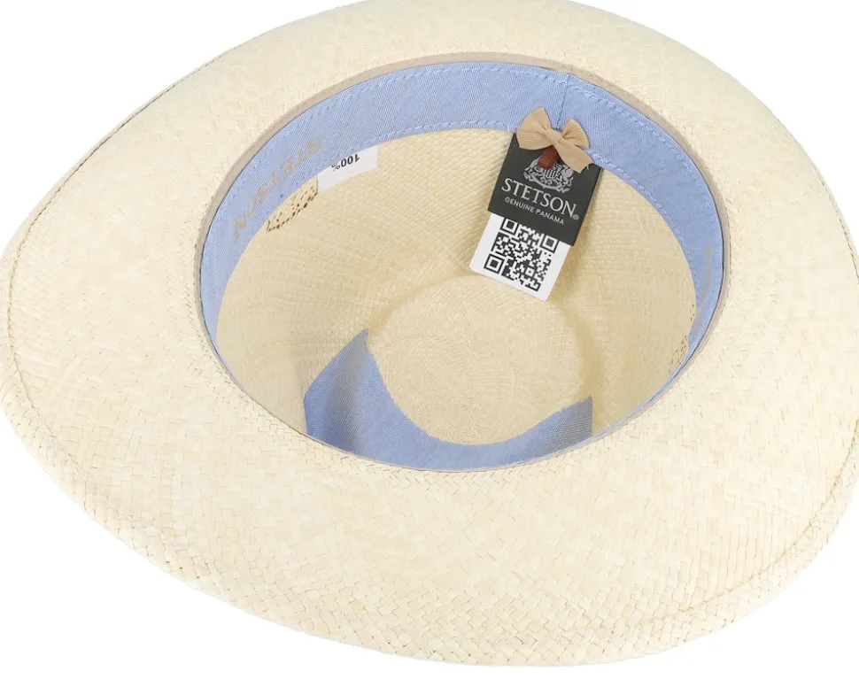 Fedora Panama Beige Straw Hat - Stetson