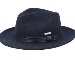 Felt Black Fedora - Seeberger