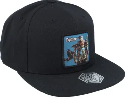 Fighter Box Patch Black Snapback - Critiql Hit