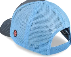 Fighter Box Patch Charcoal/Carolina Blue Trucker - Critiql Hit
