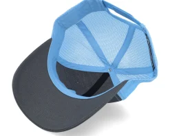 Fighter Box Patch Charcoal/Carolina Blue Trucker - Critiql Hit