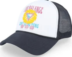 Find Balance Graphic Black/White Trucker - Coney Island Picnic