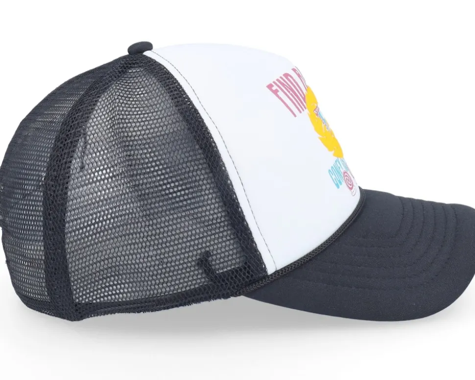 Find Balance Graphic Black/White Trucker - Coney Island Picnic