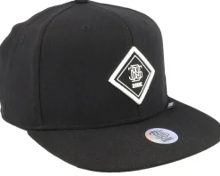 Fine Herringsbone Black Snapback - Djinns