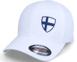 Finland Flag Shield White Flexfit - Forza
