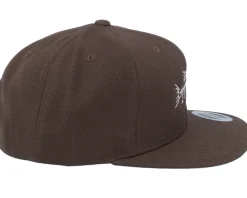 Fish Bones Dark Brown Snapback - Skillfish