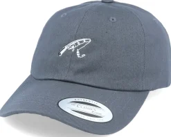 Fishing Angler Rod Dark Grey Dad Cap - Hunter