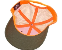 Fishing Boat Wide Mash/Fluorescent Orange Trucker - Hunter