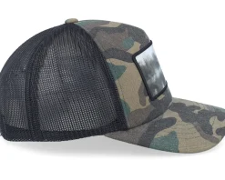 Fishing Boat Wide Patch Wood Camo/Black Trucker - Hunter