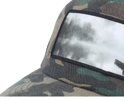 Fishing Boat Wide Patch Wood Camo/Black Trucker - Hunter