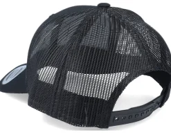 Fishing Hooks Patch Black Trucker - Hunter