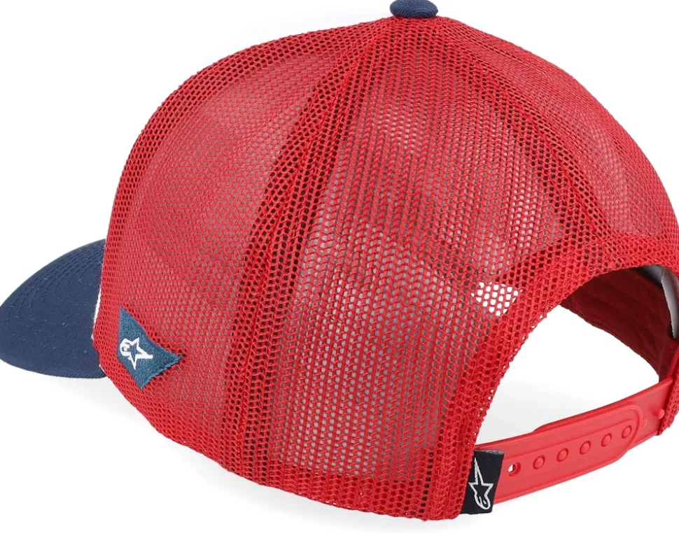 Flag Hat Wht/Navy/Red Trucker - Alpinestars