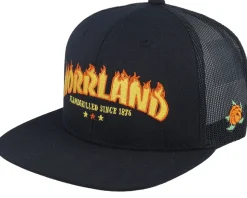 Flamegrilled Cap Kolsvart Black Trucker - SQRTN