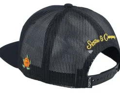 Flamegrilled Cap Kolsvart Black Trucker - SQRTN