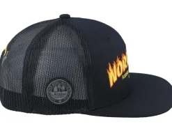 Flamegrilled Cap Kolsvart Black Trucker - SQRTN