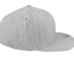 Flat Brim Heather Grey Fitted - Flexfit