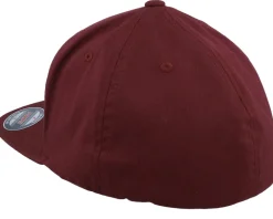 Flat Brim Maroon Fitted - Flexfit