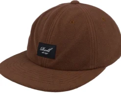 Flat 6-panel Bark Brown Snapback - Reell