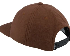 Flat 6-panel Bark Brown Snapback - Reell