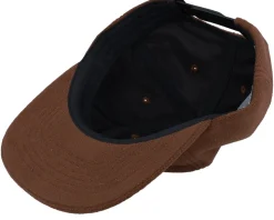 Flat 6-panel Bark Brown Snapback - Reell