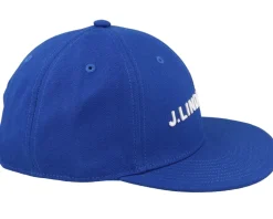 Flat Peak Cap Club Blue Snapback - J.Lindeberg