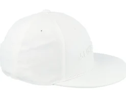 Flat Peak Cap White Snapback - J.Lindeberg