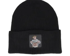 Flexing Abs Black Recycled Oversized Cuff - Lucid Smile