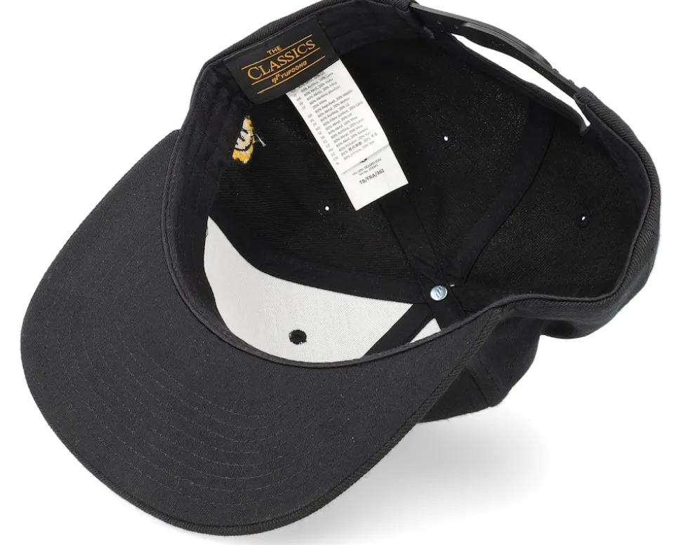 Flexing Abs Patch Black/Black Snapback - Lucid Smile