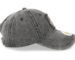 Flexing Abs Patch Washed Black Demin Dad Cap - Lucid Smile