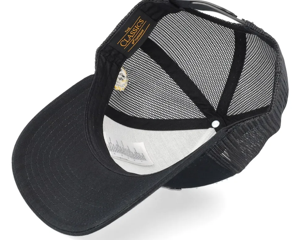 Flexing Cash Pach Black A-framed Trucker - Lucid Smile