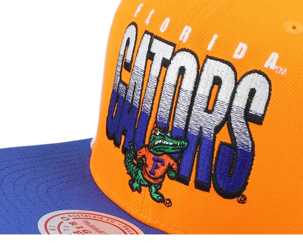Florida Gators Billboard 2 Orange/Navy Snapback - Mitchell & Ness
