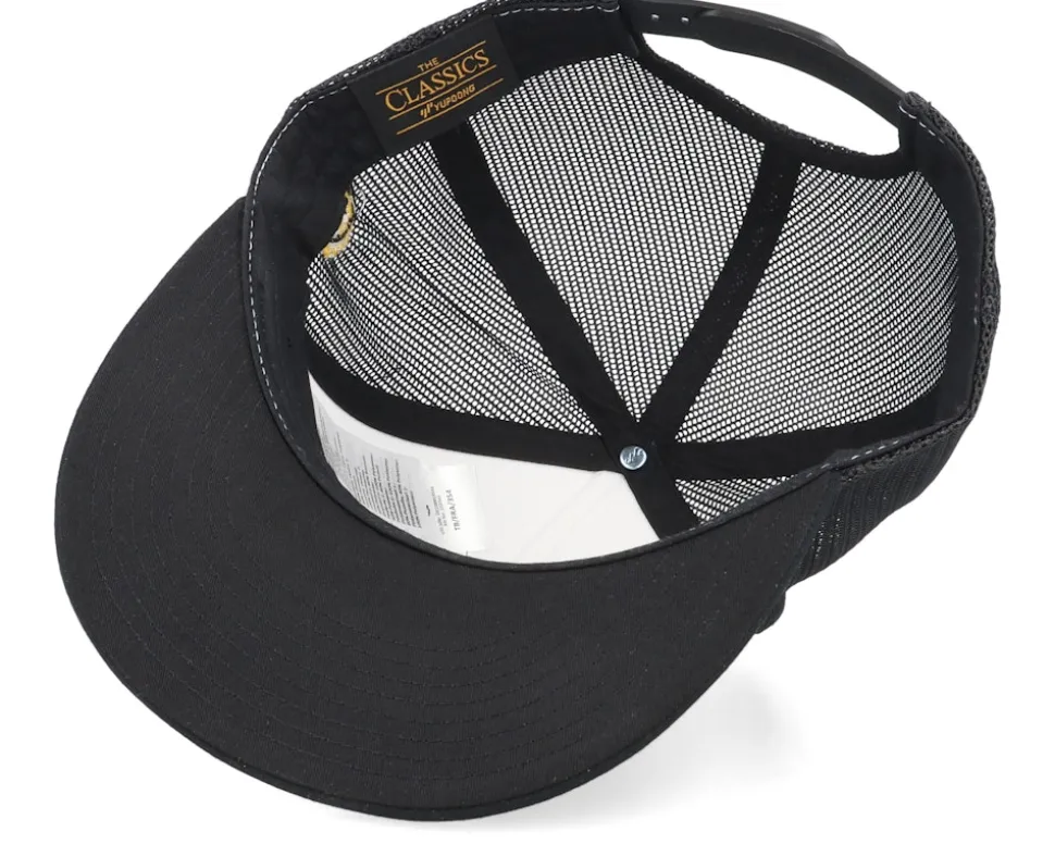 Flower Smile White/Black A-fram Trucker - Lucid Smile