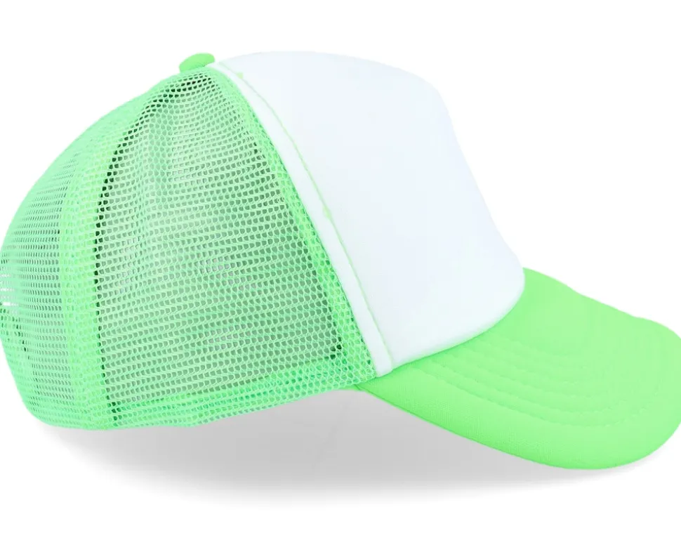 Foam Fluorescent Green/White Vintage Trucker - Beechfield