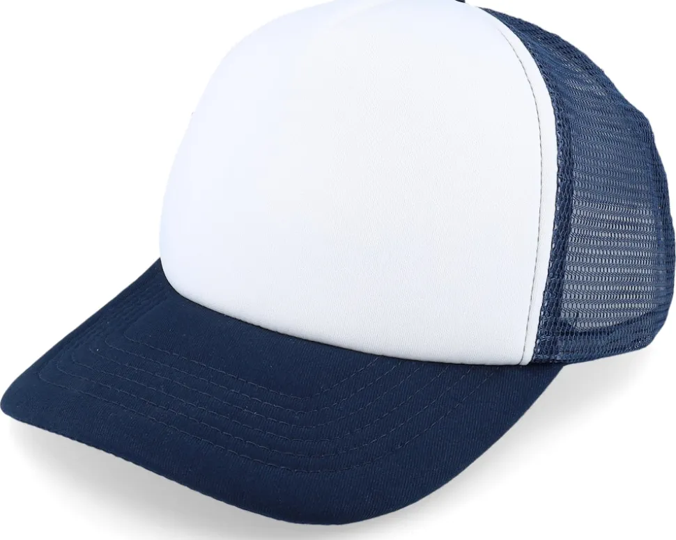 Foam French Navy/White Vintage Trucker - Beechfield