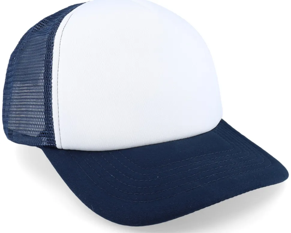 Foam French Navy/White Vintage Trucker - Beechfield