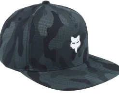 Fox Head Camo Tech Black Camo Snapback - Fox