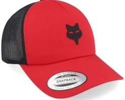 Fox Head Hat Flame Red/Black Trucker - Fox
