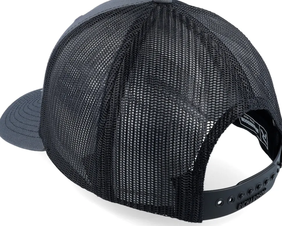 112fp Split Charcoal/Black Trucker - Richardson