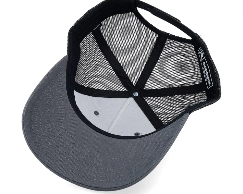 112fp Split Charcoal/Black Trucker - Richardson