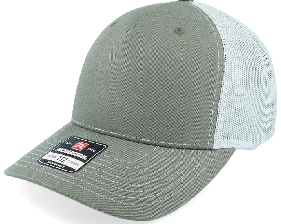 112fp Split Charcoal/Black Trucker - Richardson