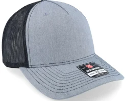 112fp Split Heather Grey/Black Trucker - Richardson