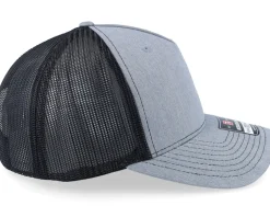 112fp Split Heather Grey/Black Trucker - Richardson