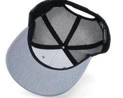 112fp Split Heather Grey/Black Trucker - Richardson