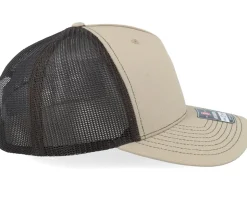 112fp Split Khaki/Coffee A-Frame Trucker - Richardson