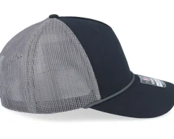 112fpr Split Black/Charcoal/Charcoal Rope Trucker - Richardson