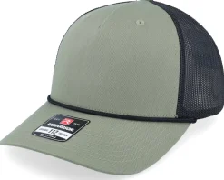 112fpr Split Black/Charcoal/Charcoal Rope Trucker - Richardson