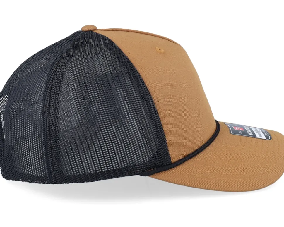 112fpr Split Caramel/Black/Black Rope Trucker - Richardson