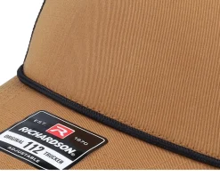 112fpr Split Caramel/Black/Black Rope Trucker - Richardson