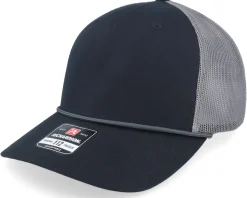 112fpr Split Heather Grey/Black/Black Rope Trucker - Richardson