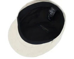 Frankie Como Beige Flat Cap - Mayser